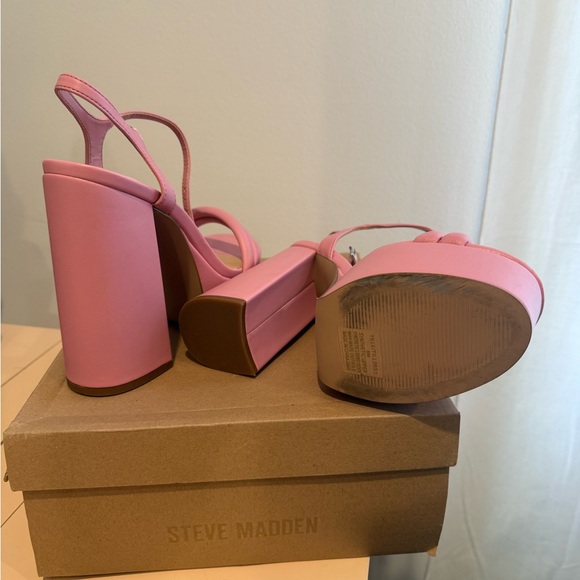 Steve Madden Blush Pink Platform Heels - Picture 5 of 6